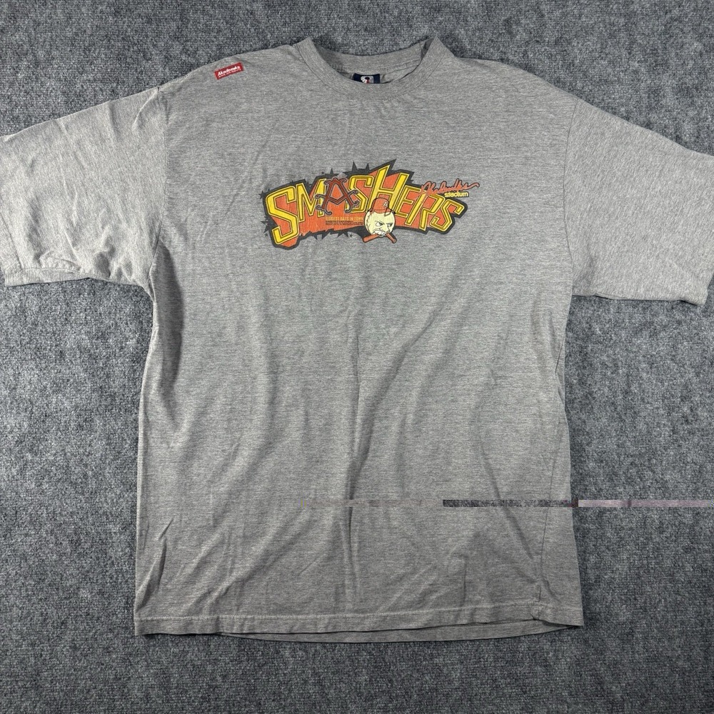 Size 3XL Y2K 2000s Akademik's Baggy Smashers‎ Baseball T Shirt Double Sided